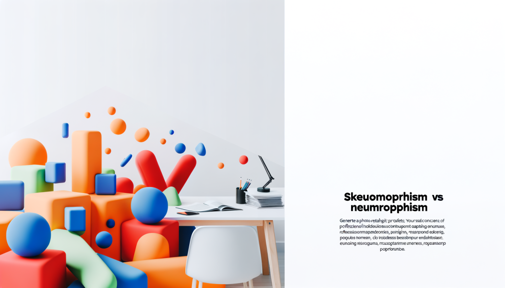 Skeuomorphism vs Neumorphism: Complete Design Style Comparison Guide Skeuomorphism vs Neumorphism: Complete Design Style Comparison Guide