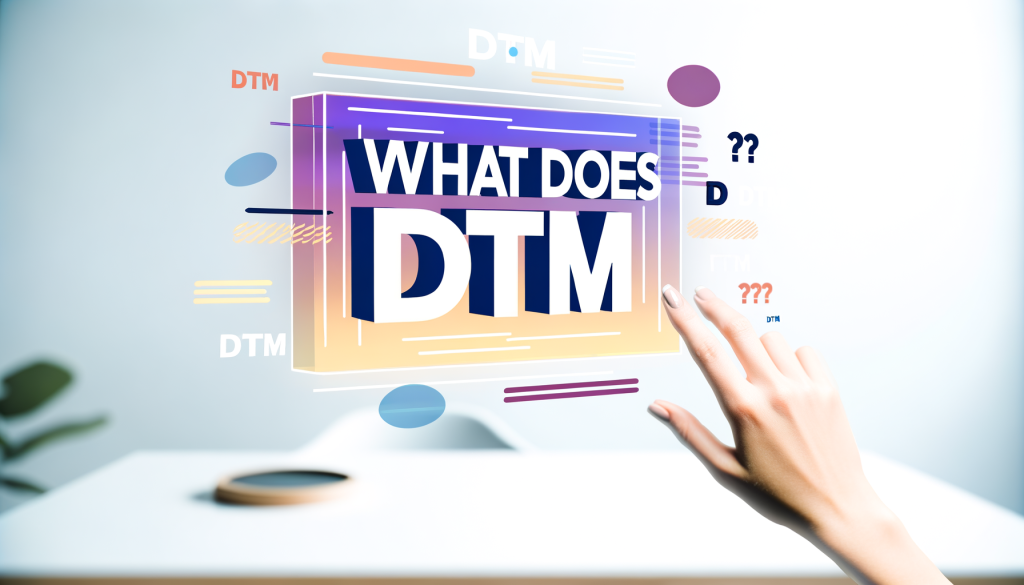What Does DTM Mean in Text Messages? Complete Guide to Text Acronyms What Does DTM Mean in Text Messages? Complete Guide to Text Acronyms