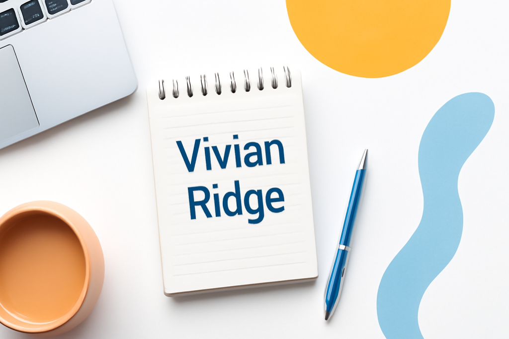 Who Is Vivian Ridge? Her Story, Work, and Rise to Recognition Who Is Vivian Ridge? Her Story, Work, and Rise to Recognition
